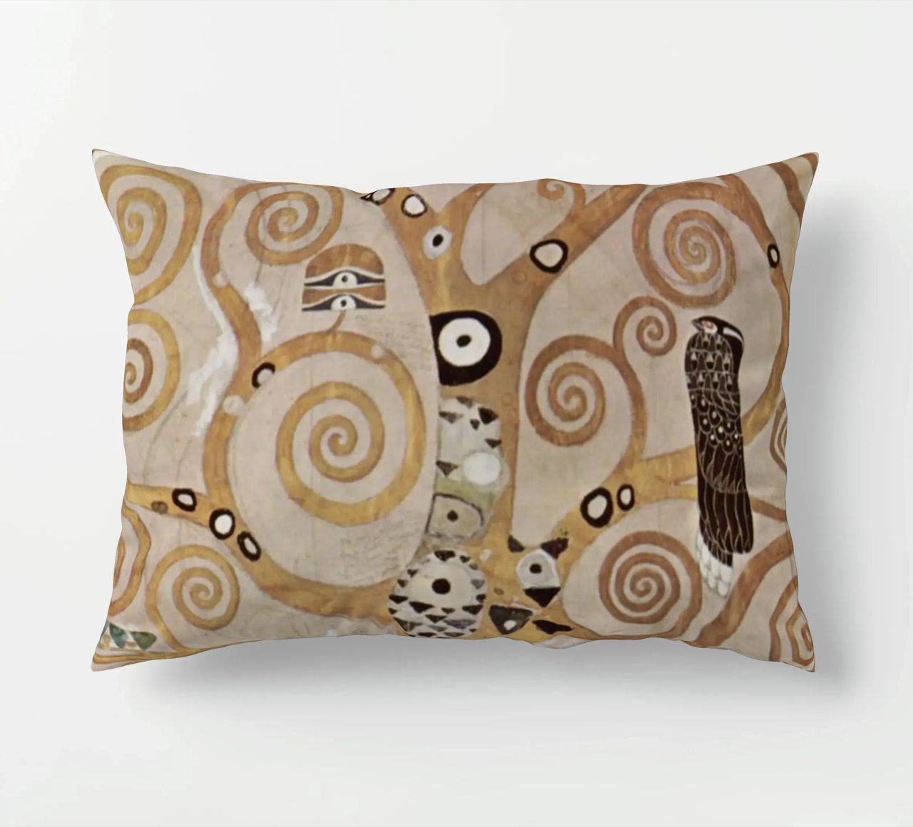 The Tree of Life, Stoclet Frieze decorative cushion by Stev Shop