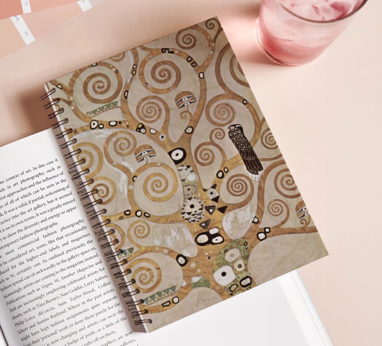 The Tree of Life, Stoclet Frieze spiral notebook by Stev Shop