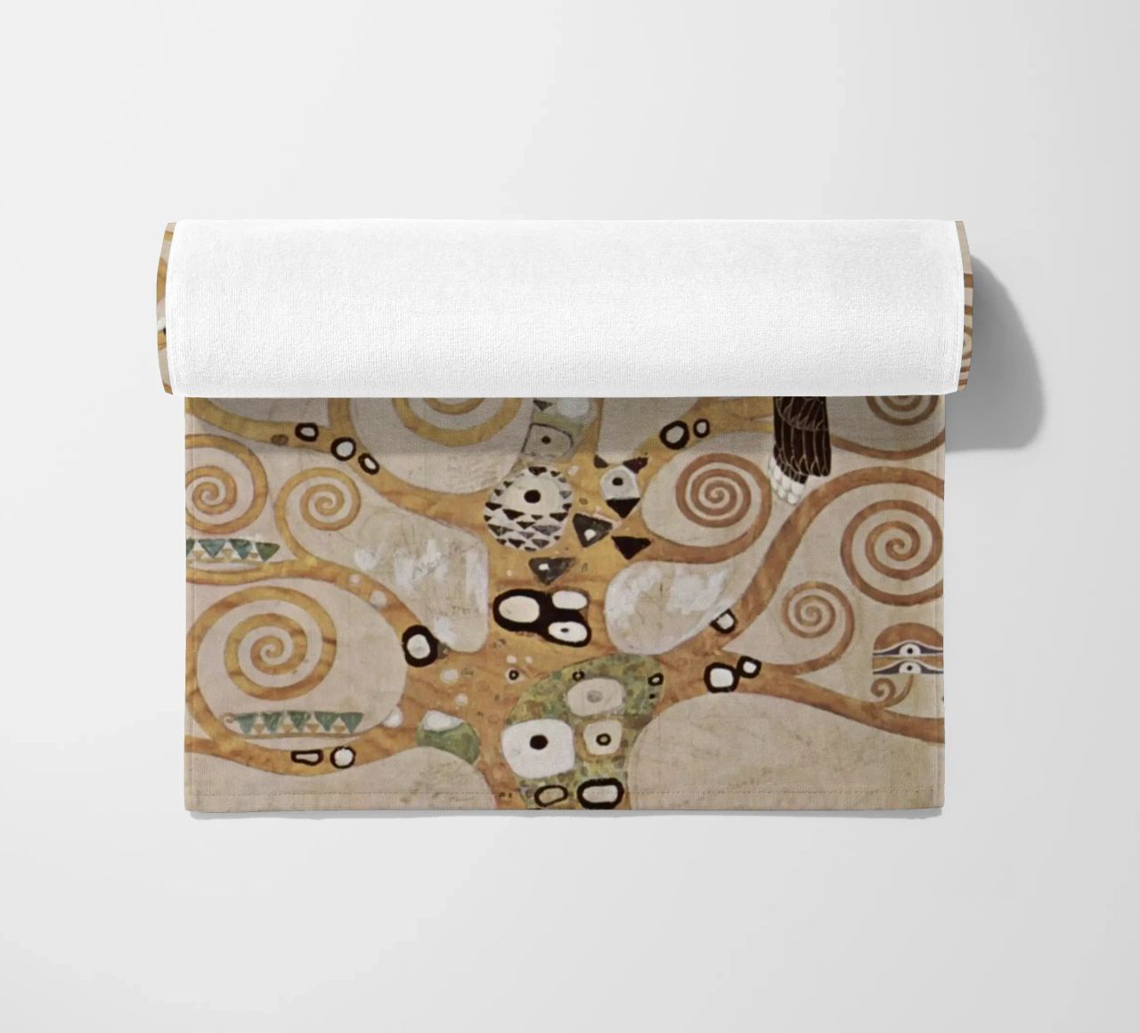 The Tree of Life, Stoclet Frieze beach towel by Stev Shop