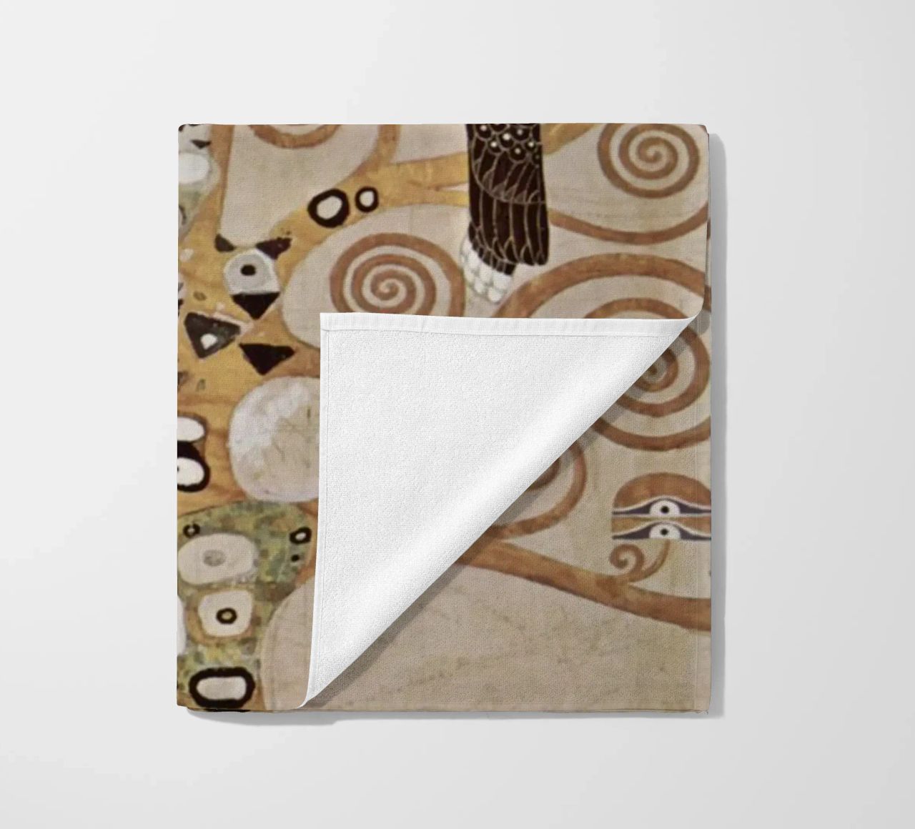 The Tree of Life, Stoclet Frieze beach towel by Stev Shop