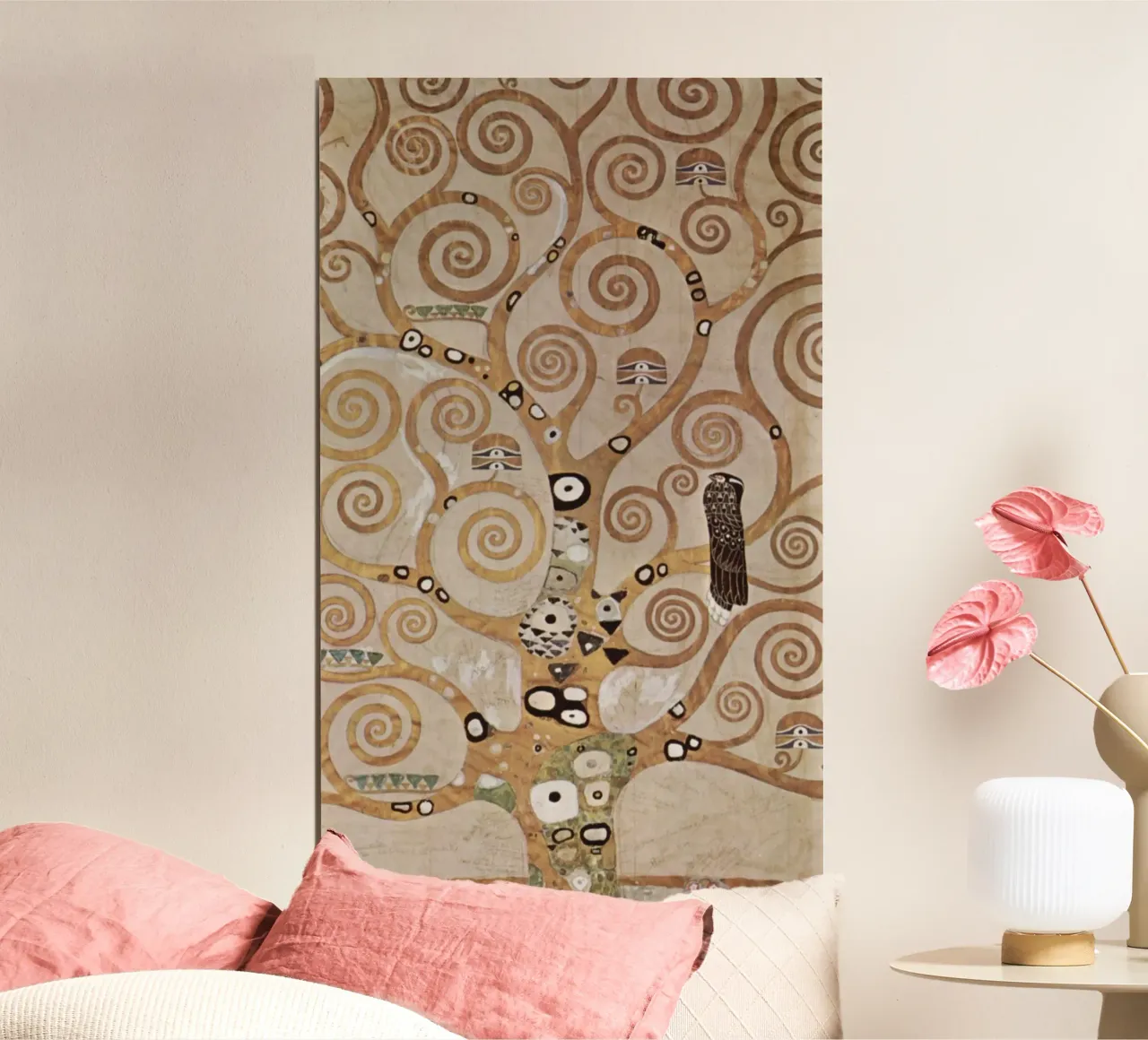 L'albero della vita, Fregio di Stoclet poster con telaio in plastica da Stev Shop