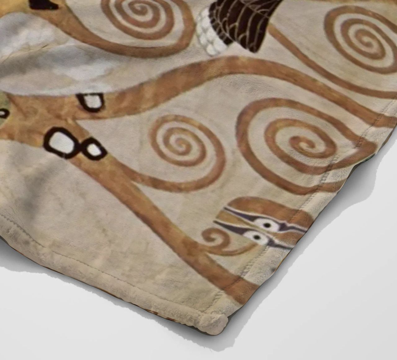 The Tree of Life, Stoclet Frieze fleece blanket by Stev Shop