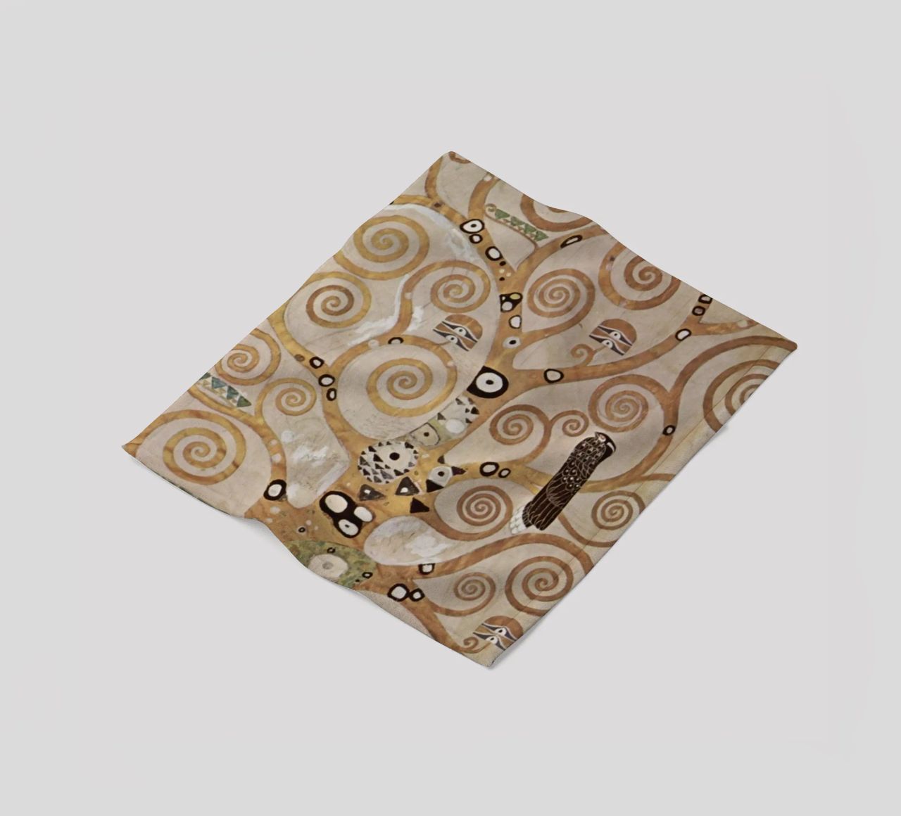 The Tree of Life, Stoclet Frieze fleece blanket by Stev Shop