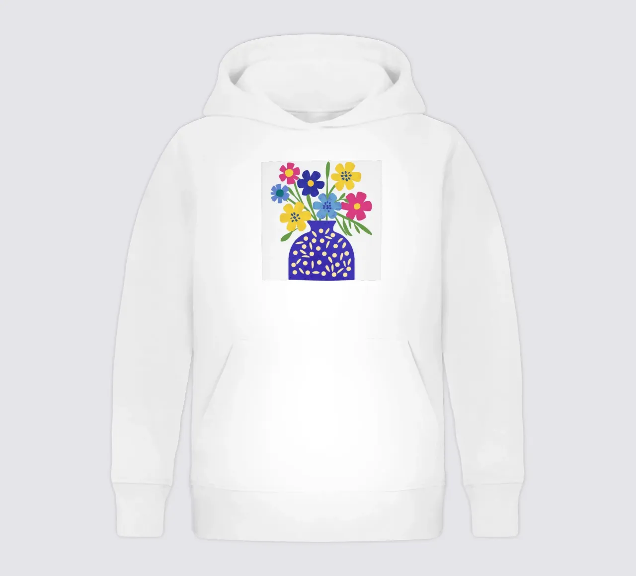 Patterned Vase Pop kids hoodie by Moonlite Desire