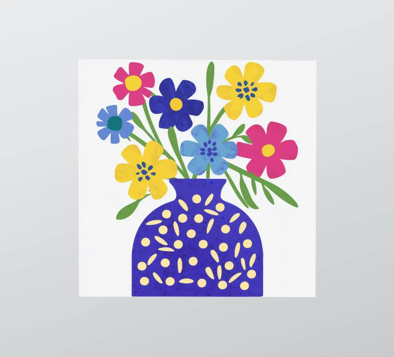 Gemusterte Vase Pop Sticker von Moonlite Desire