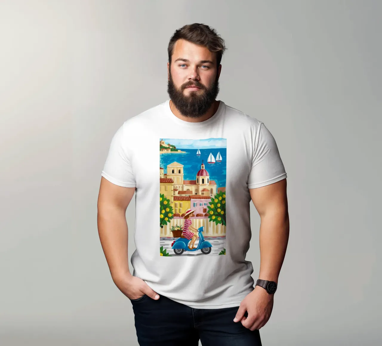 Charm Scooter Portside t-shirt da Grande Serene