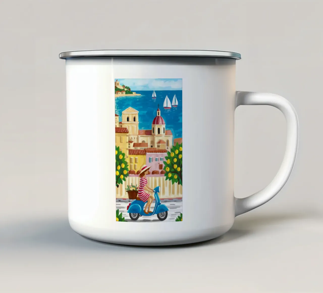 Charm Scooter Portside tazza in smalto da Grande Serene