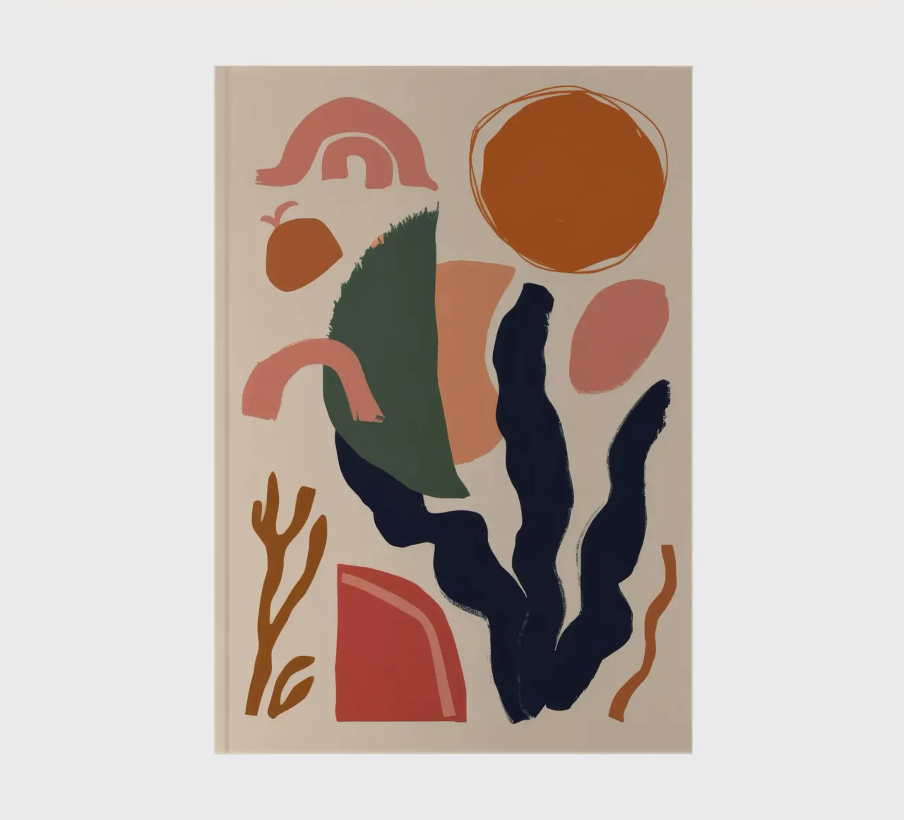 Abstract Form Balance notebook by Lumie Layers