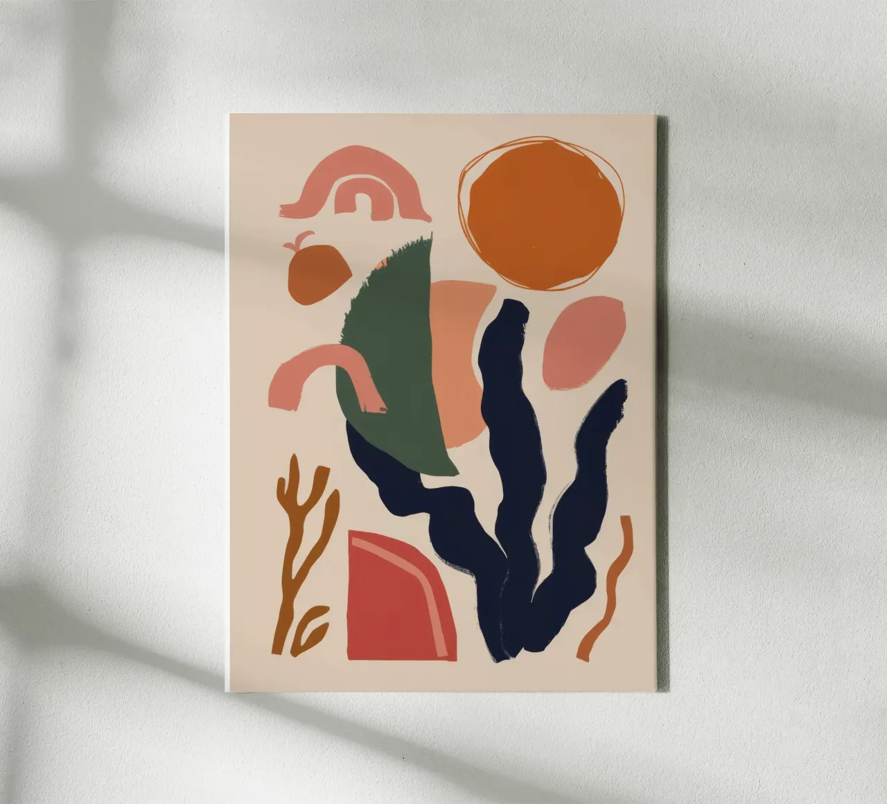 Abstract Form Balance canvas with Floater frame by Lumie Layers
