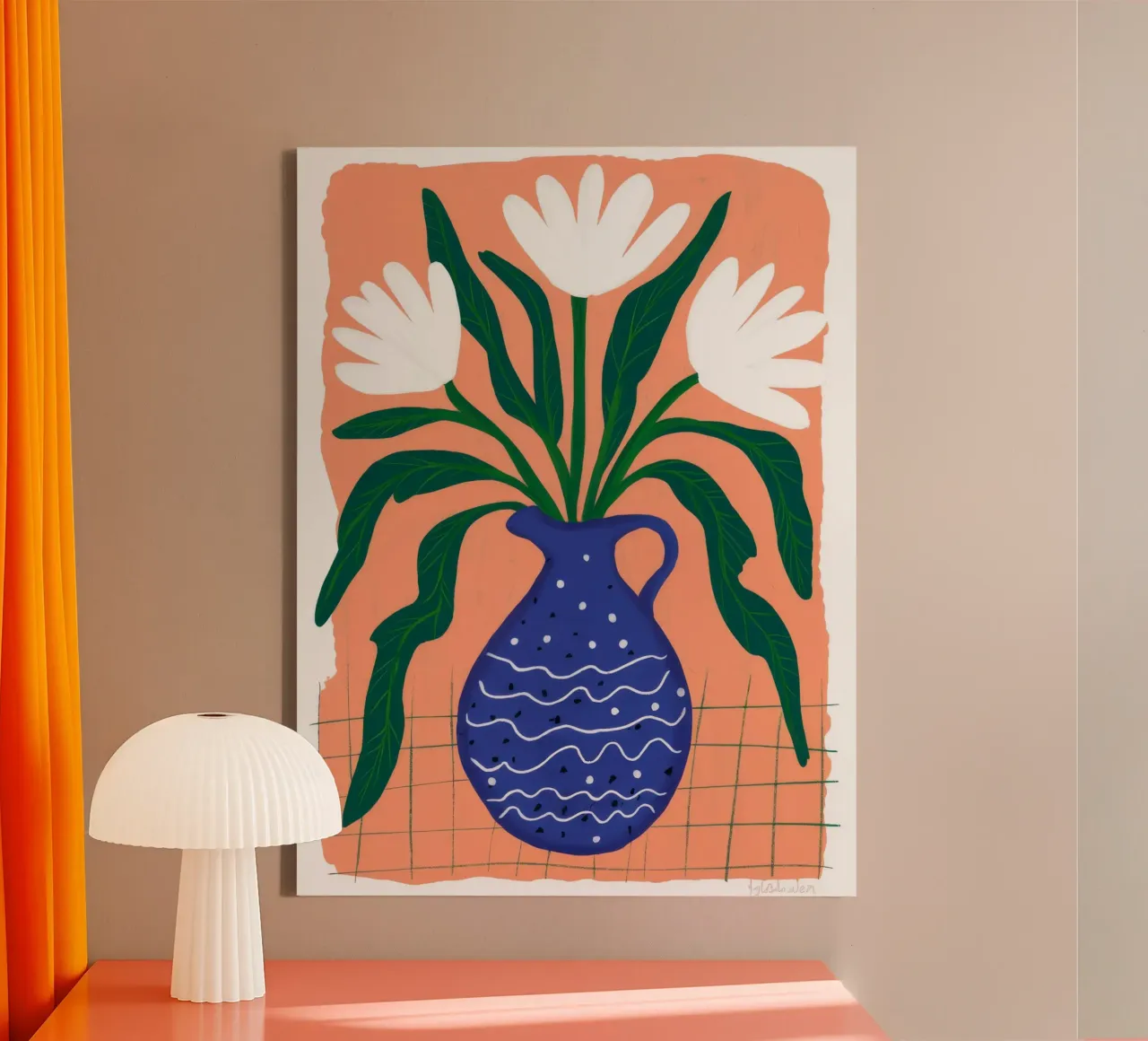 Bouquet di scorze d'arancia tela con Cornice a cassetta da Moonlite Desire