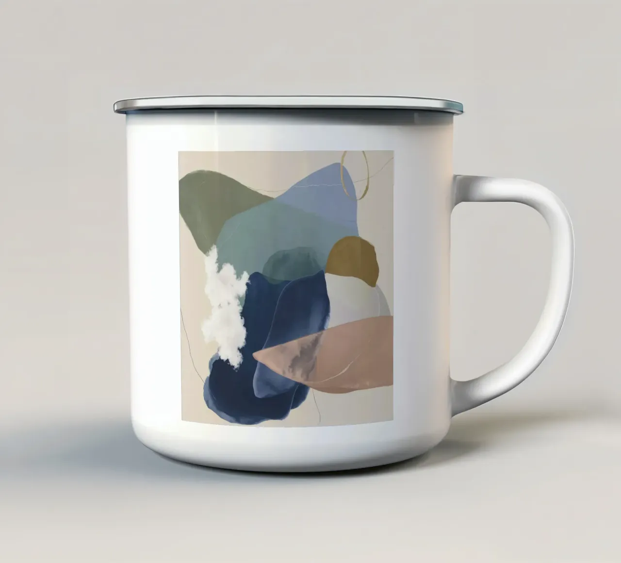 Fusione terrestre muta tazza in smalto da Vivid Reverie
