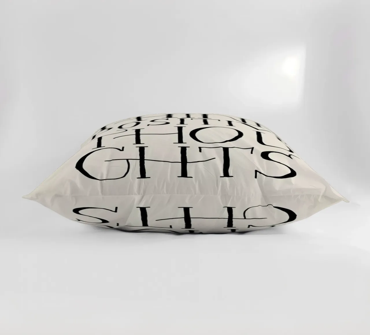 Think Positive Thoughts cuscino da Graphite