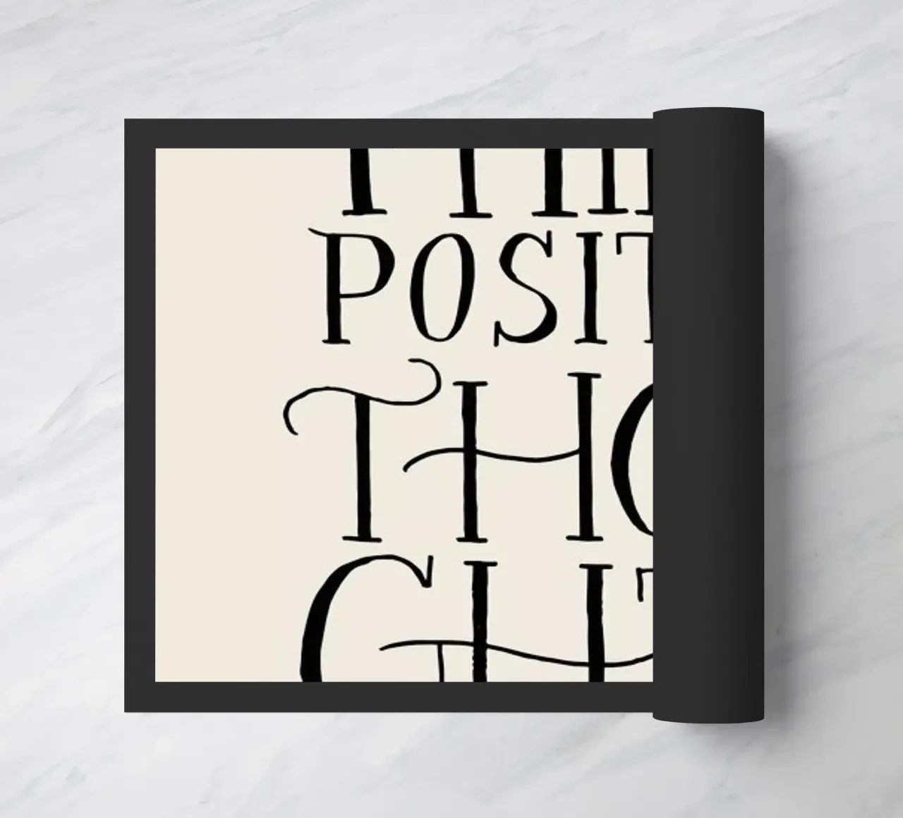Think Positive Thoughts zerbino da Graphite