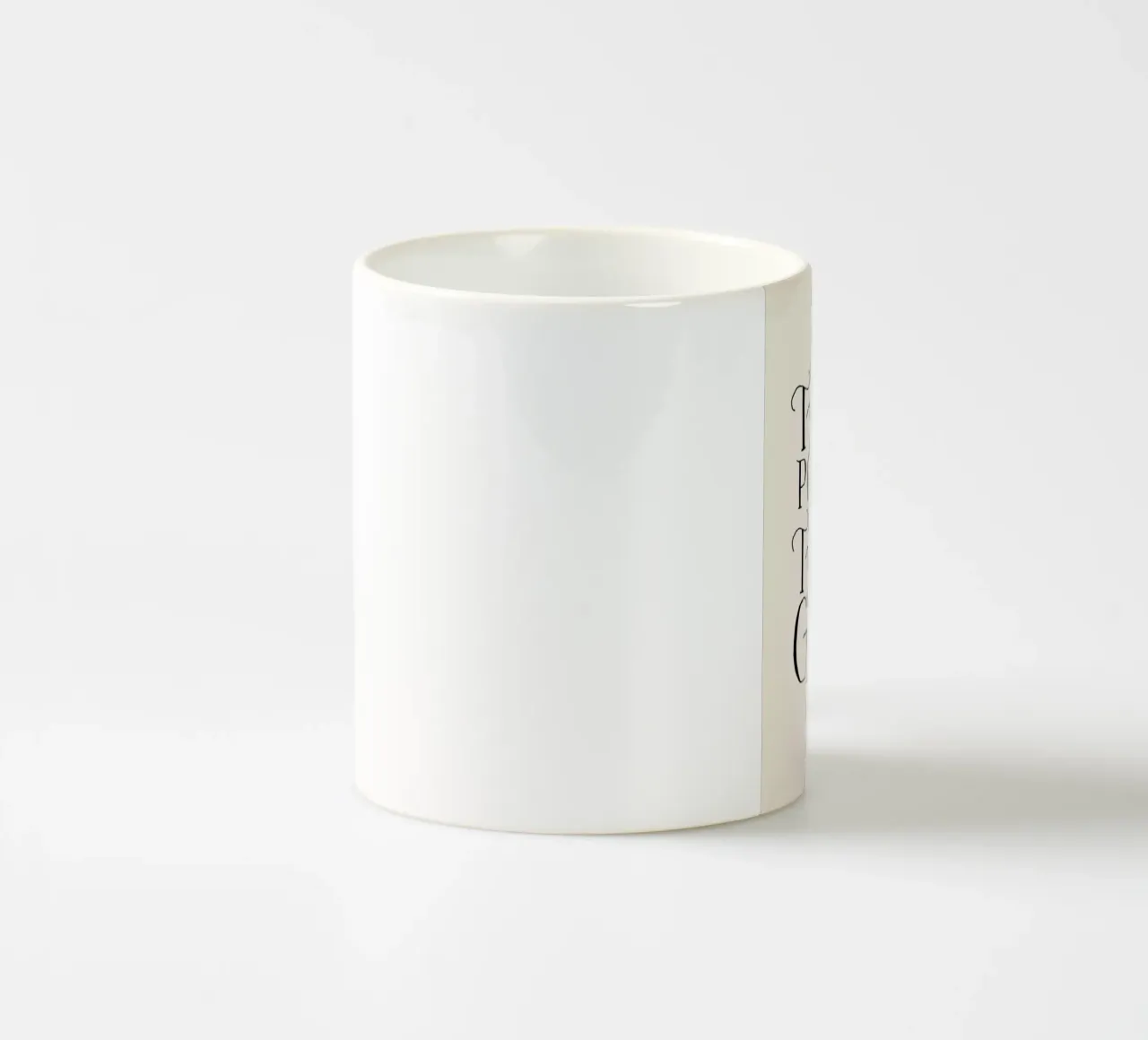Think Positive Thoughts tazza in ceramica da Graphite