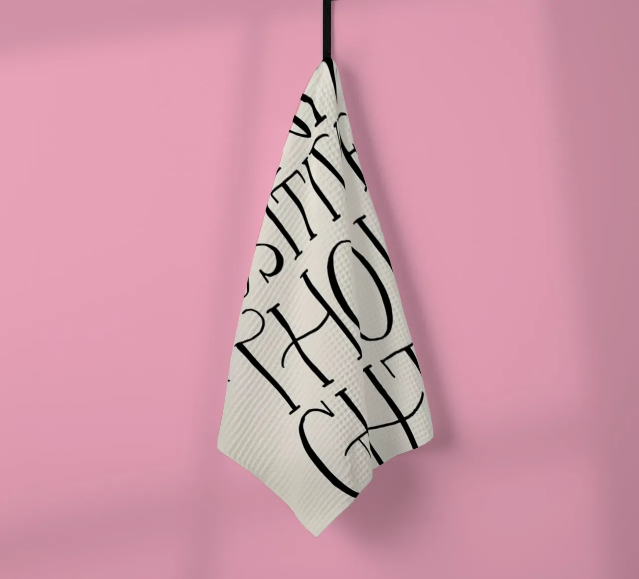 Think Positive Thoughts canovaccio da cucina da Graphite