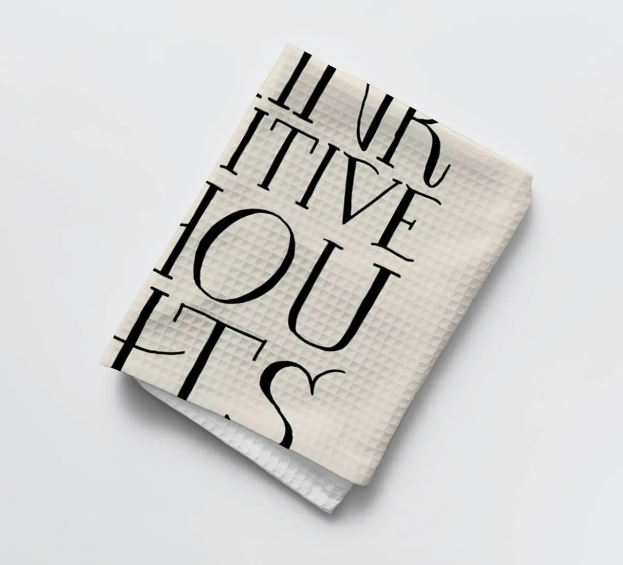 Think Positive Thoughts canovaccio da cucina da Graphite