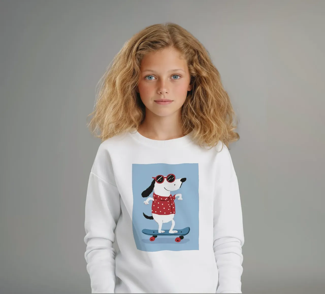 Skateboarding Dog Cool felpa bambino da Lumie Layers