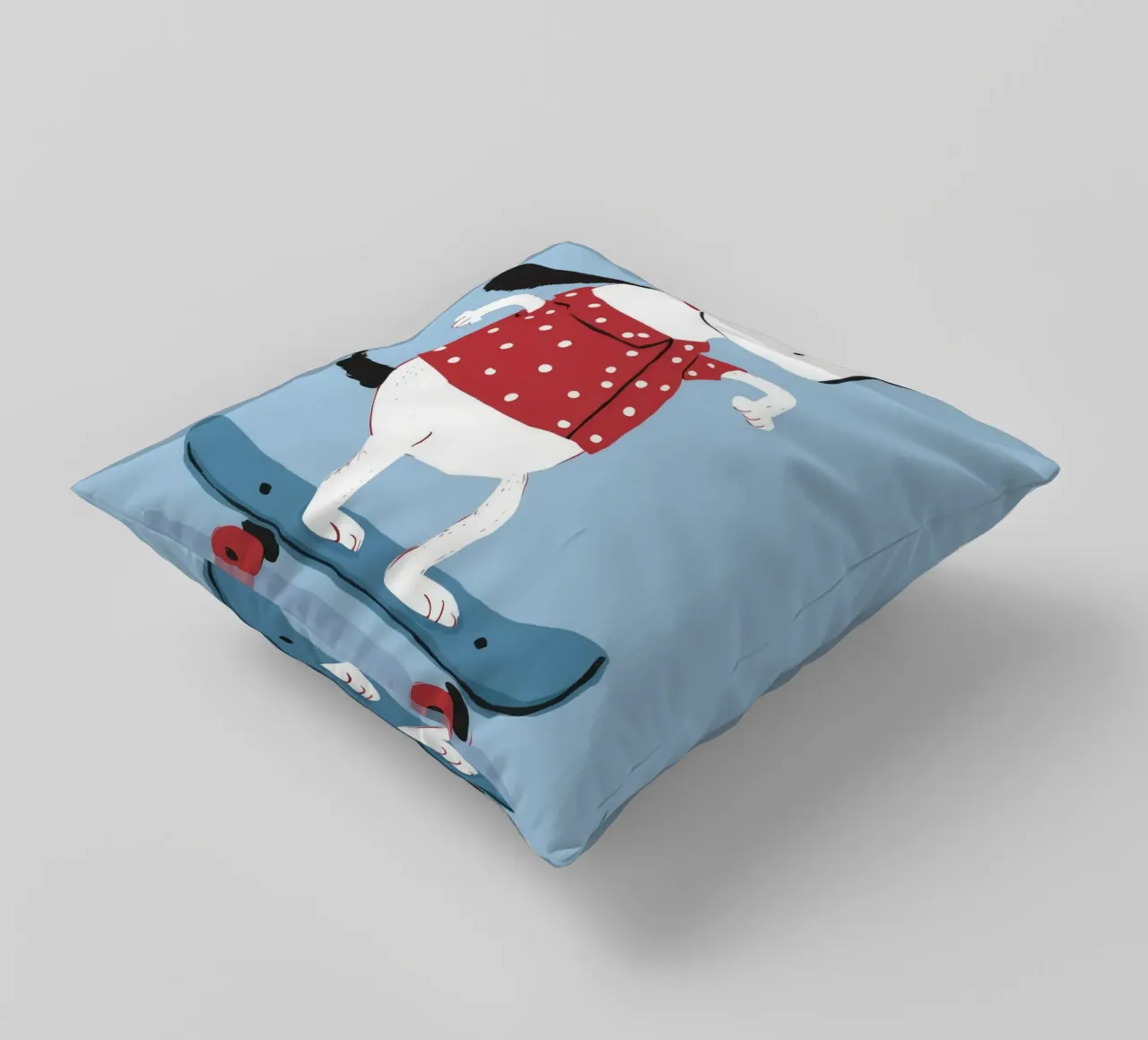 Skateboarding Dog Cool cuscino da Lumie Layers