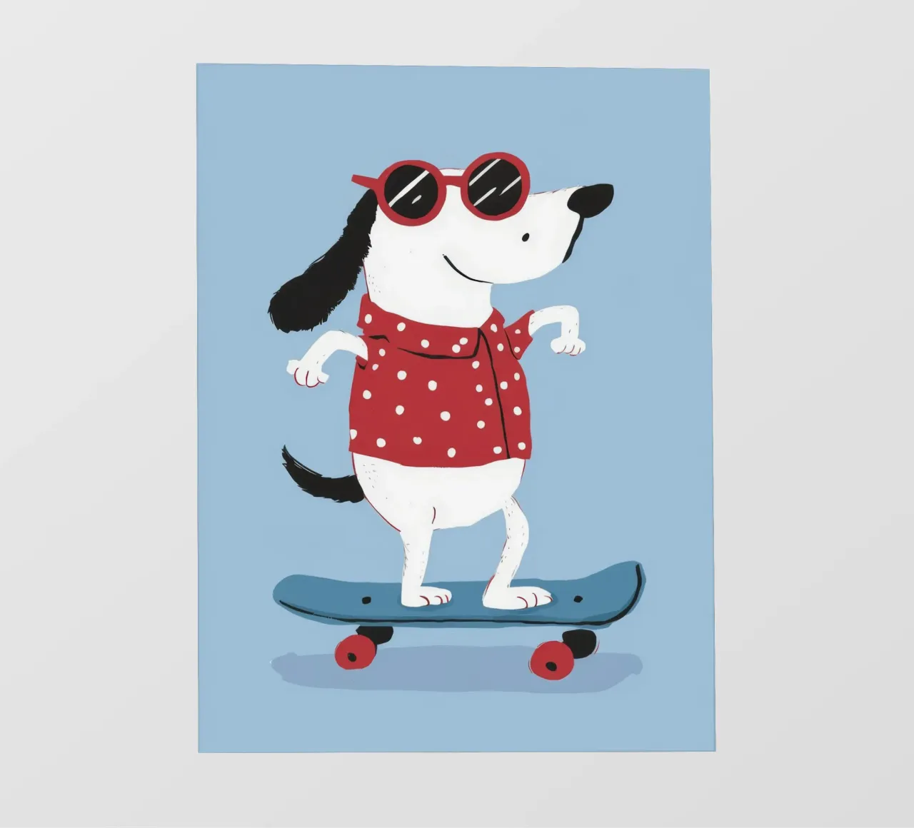 Skateboarding Dog Cool pellicola backlit da Lumie Layers