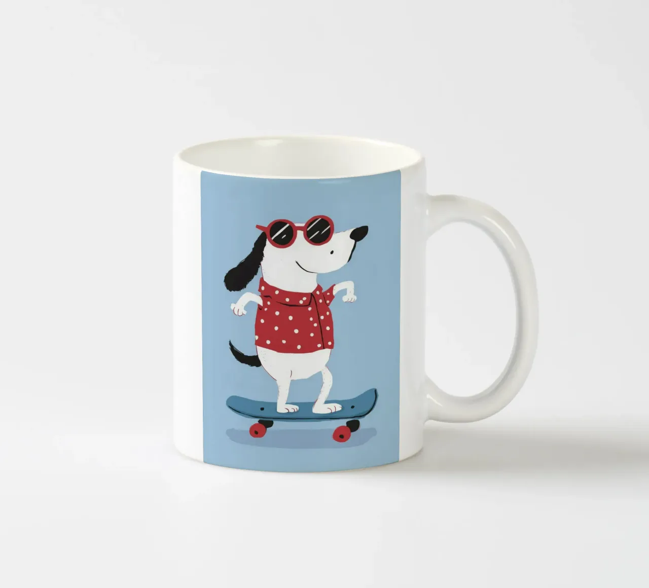 Skateboarding Dog Cool tazza in ceramica da Lumie Layers