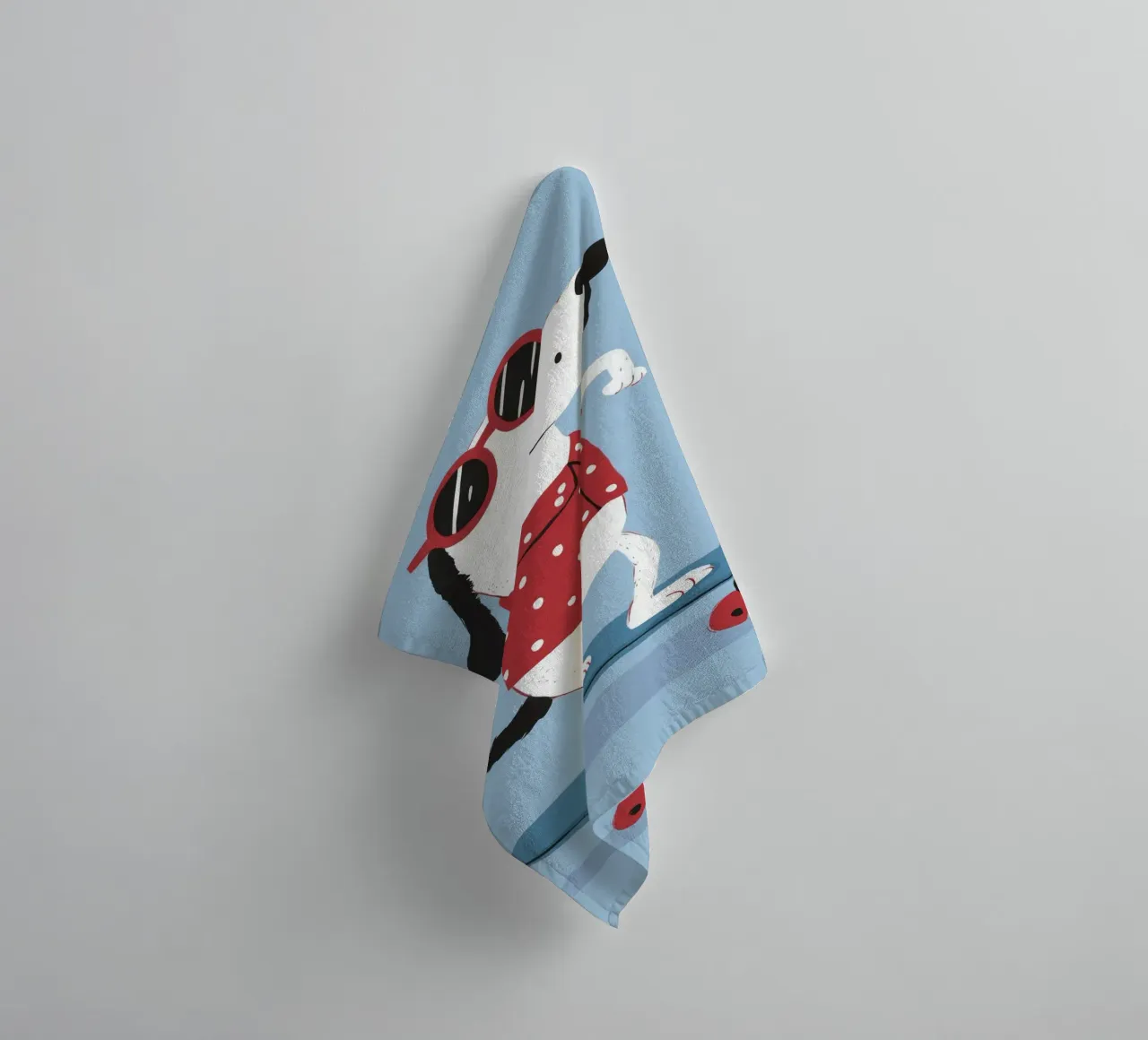 Skateboarding Dog Cool asciugamano da bagno da Lumie Layers