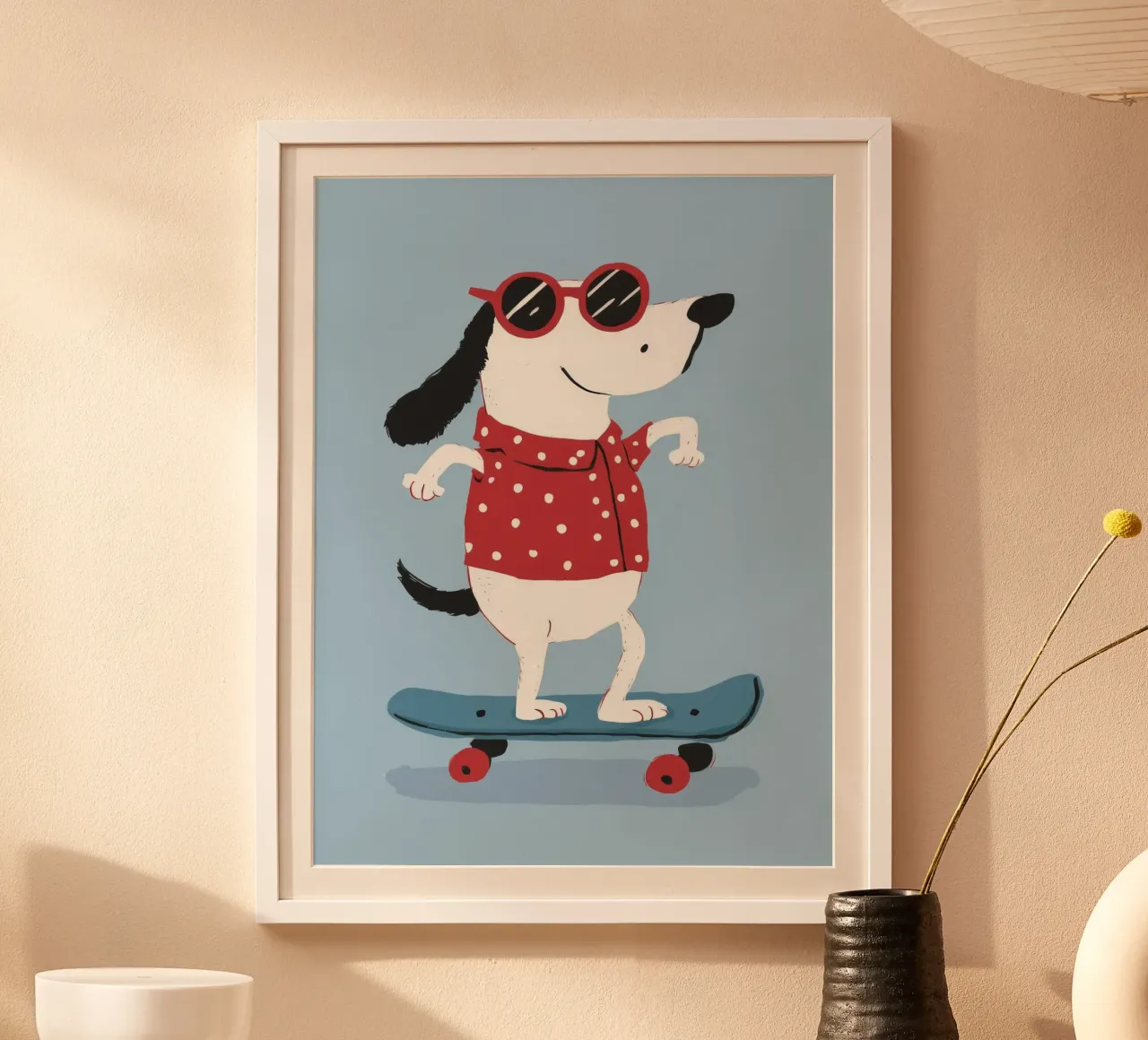 Skateboarding Dog Cool carta hahnemühle da Lumie Layers