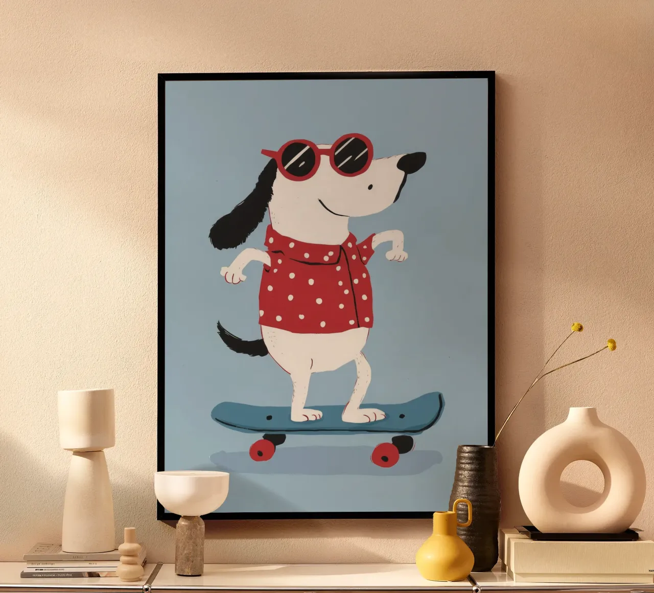 Skateboarding Dog Cool carta hahnemühle da Lumie Layers