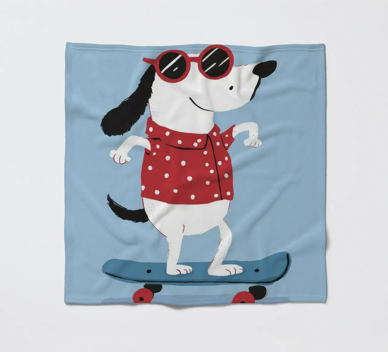 Skateboarding Dog Cool coperta in pile da Lumie Layers