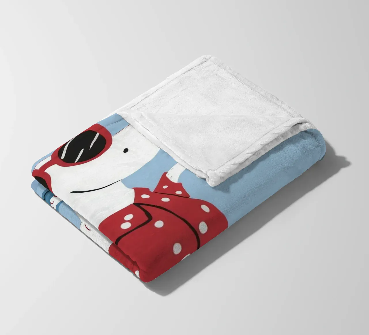 Skateboarding Dog Cool coperta in pile da Lumie Layers