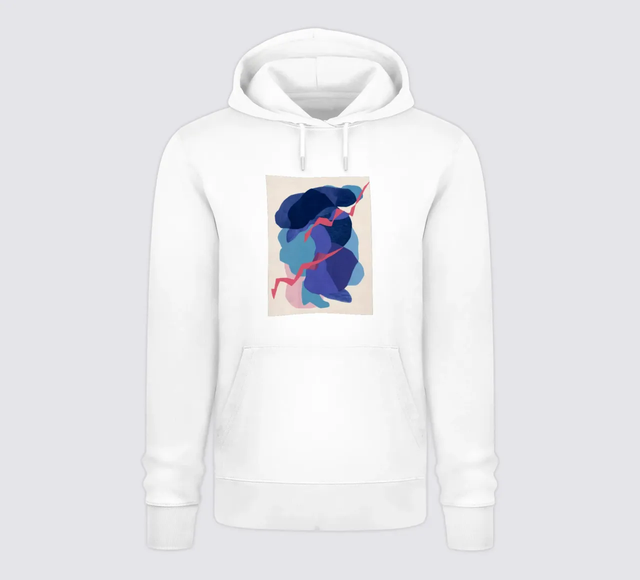 Scoppio della linea azzurra felpa con cappuccio da Vivid Reverie