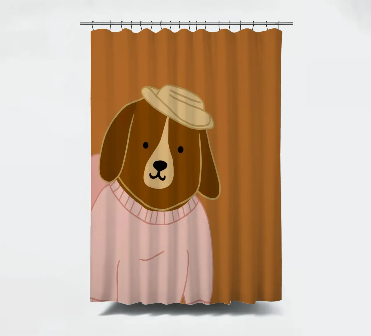 Portrait d'un chien élégant rideau de douche de Grande Serene