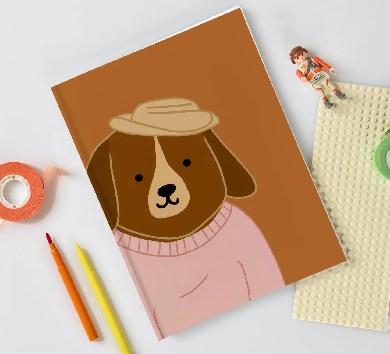 Portrait d'un chien élégant carnet de notes de Grande Serene
