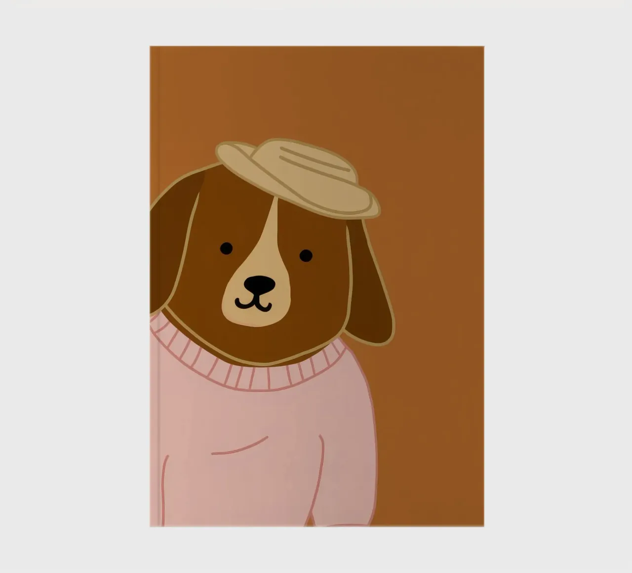 Portrait d'un chien élégant carnet de notes de Grande Serene