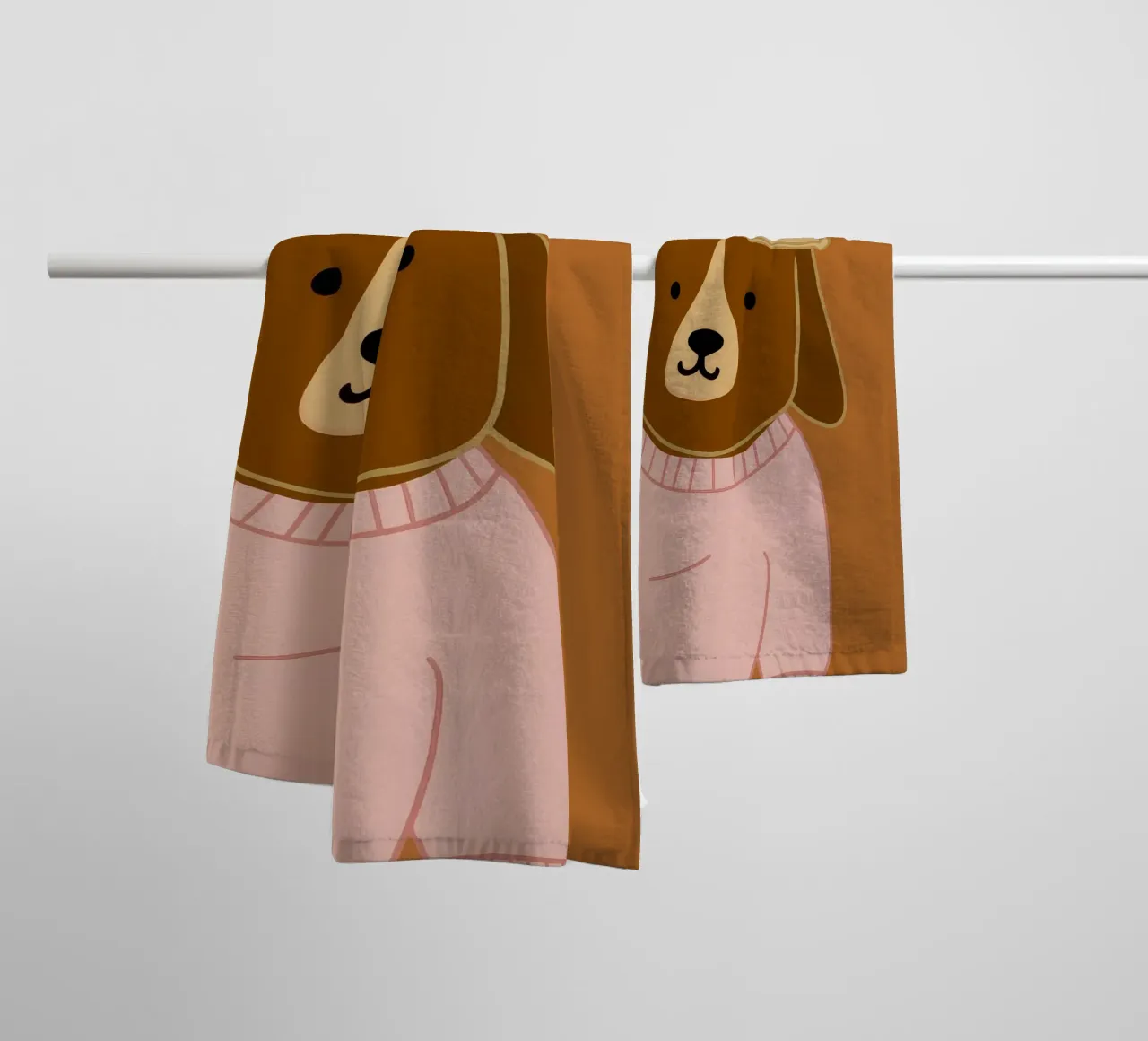 Portrait d'un chien élégant serviette de bain de Grande Serene