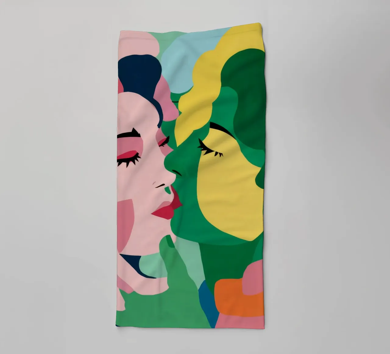 Omhelzing met twee gezichten badhanddoek van Lumie Layers