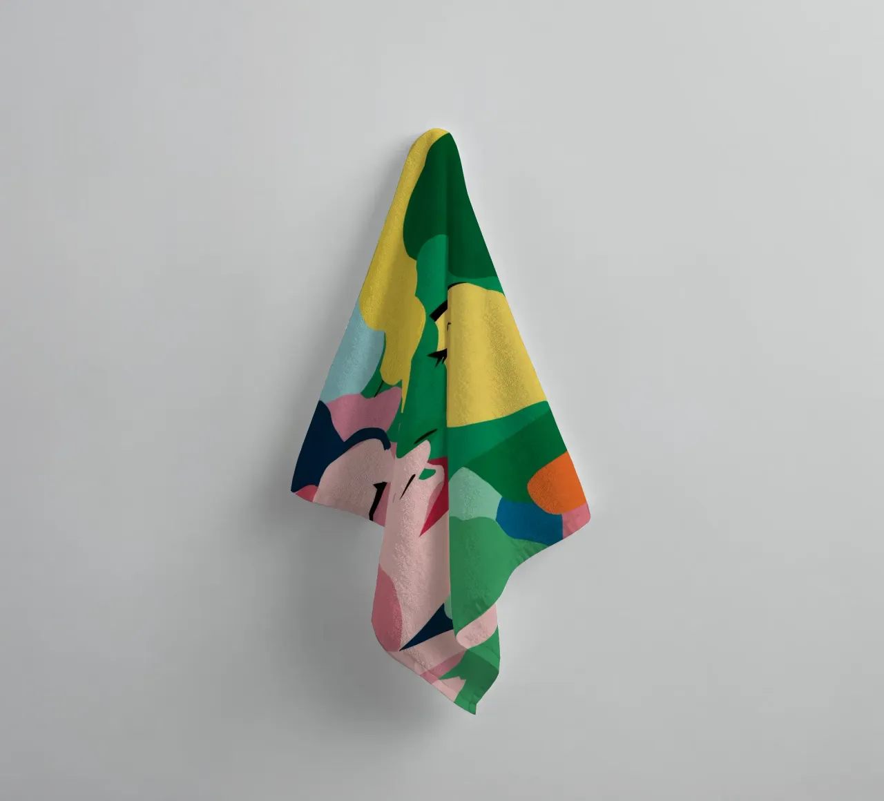 Omhelzing met twee gezichten badhanddoek van Lumie Layers