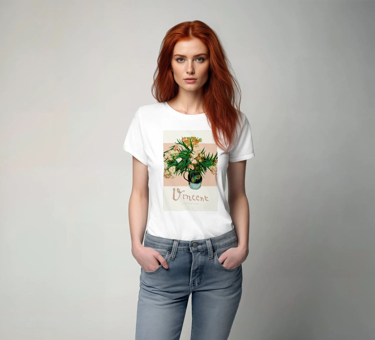 Signed, Vincent – Oleanders t-shirt da Vintage by JUNIQE
