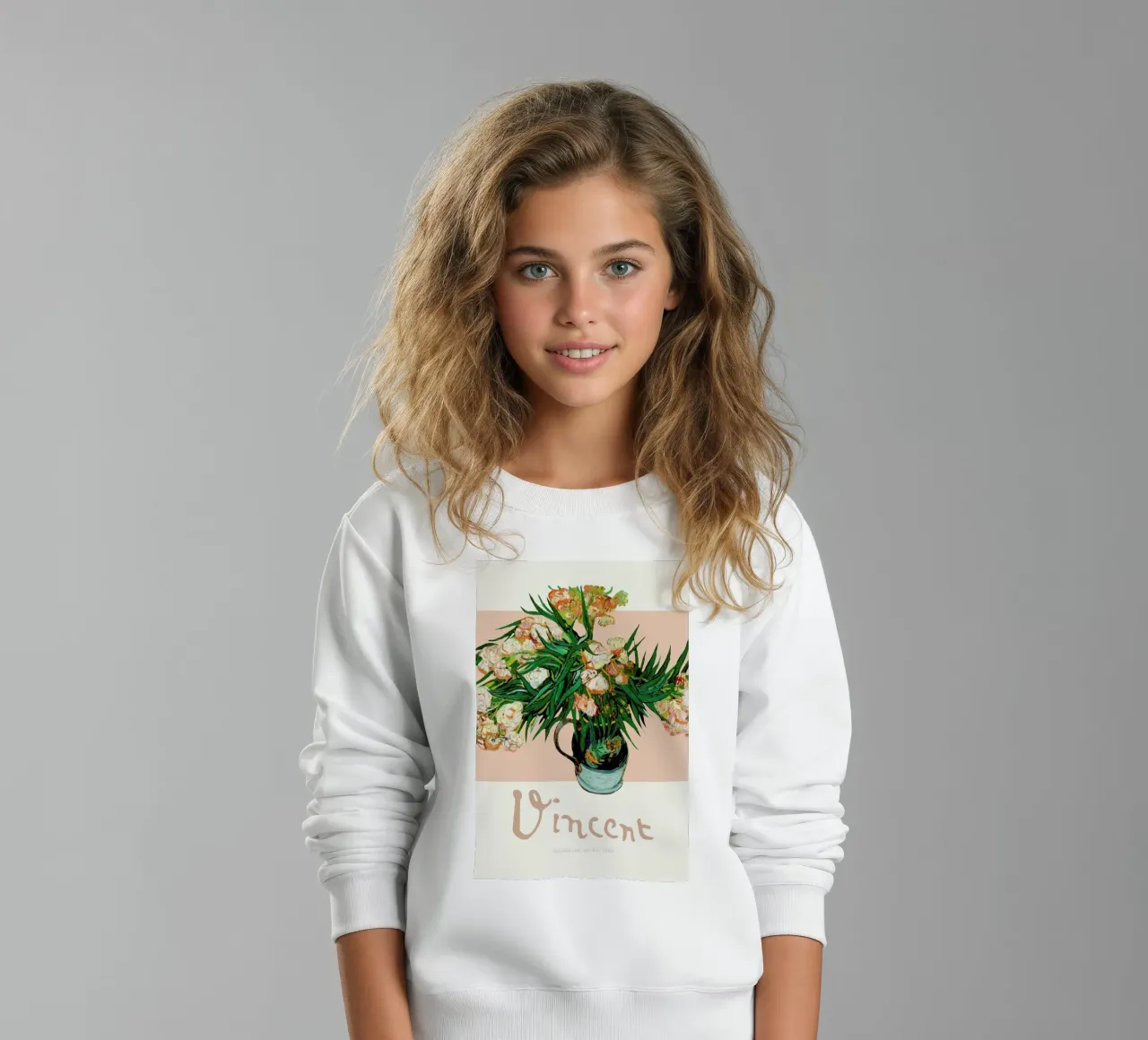 Signed, Vincent – Oleanders felpa bambino da Vintage by JUNIQE