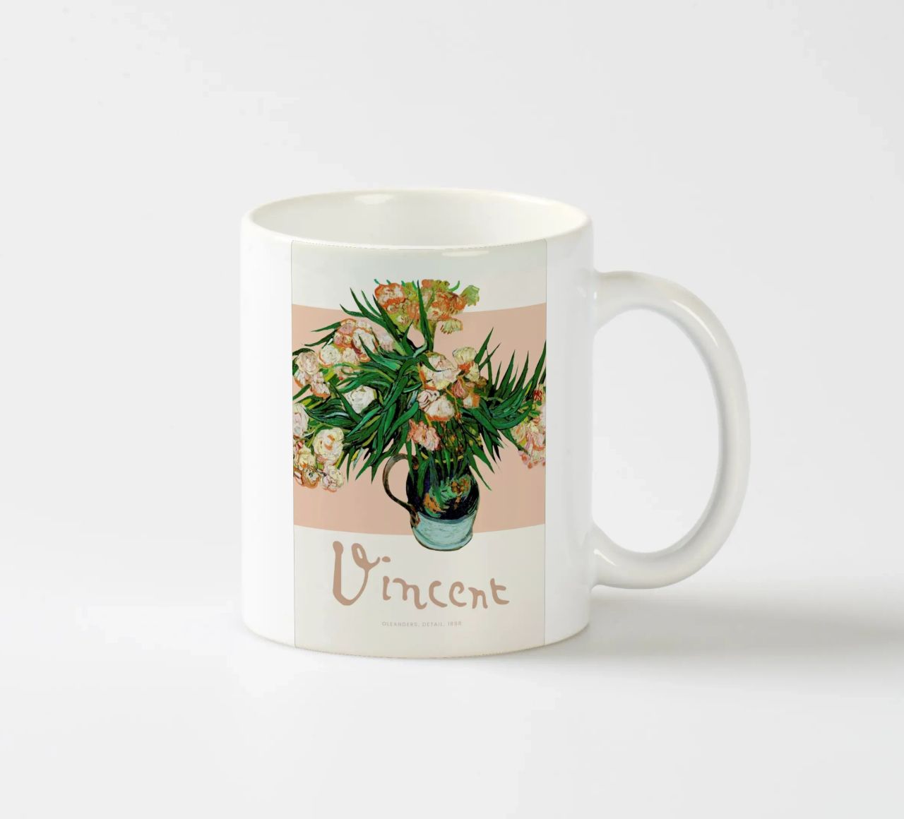 Signed, Vincent – Oleanders tazza in ceramica da Vintage by JUNIQE