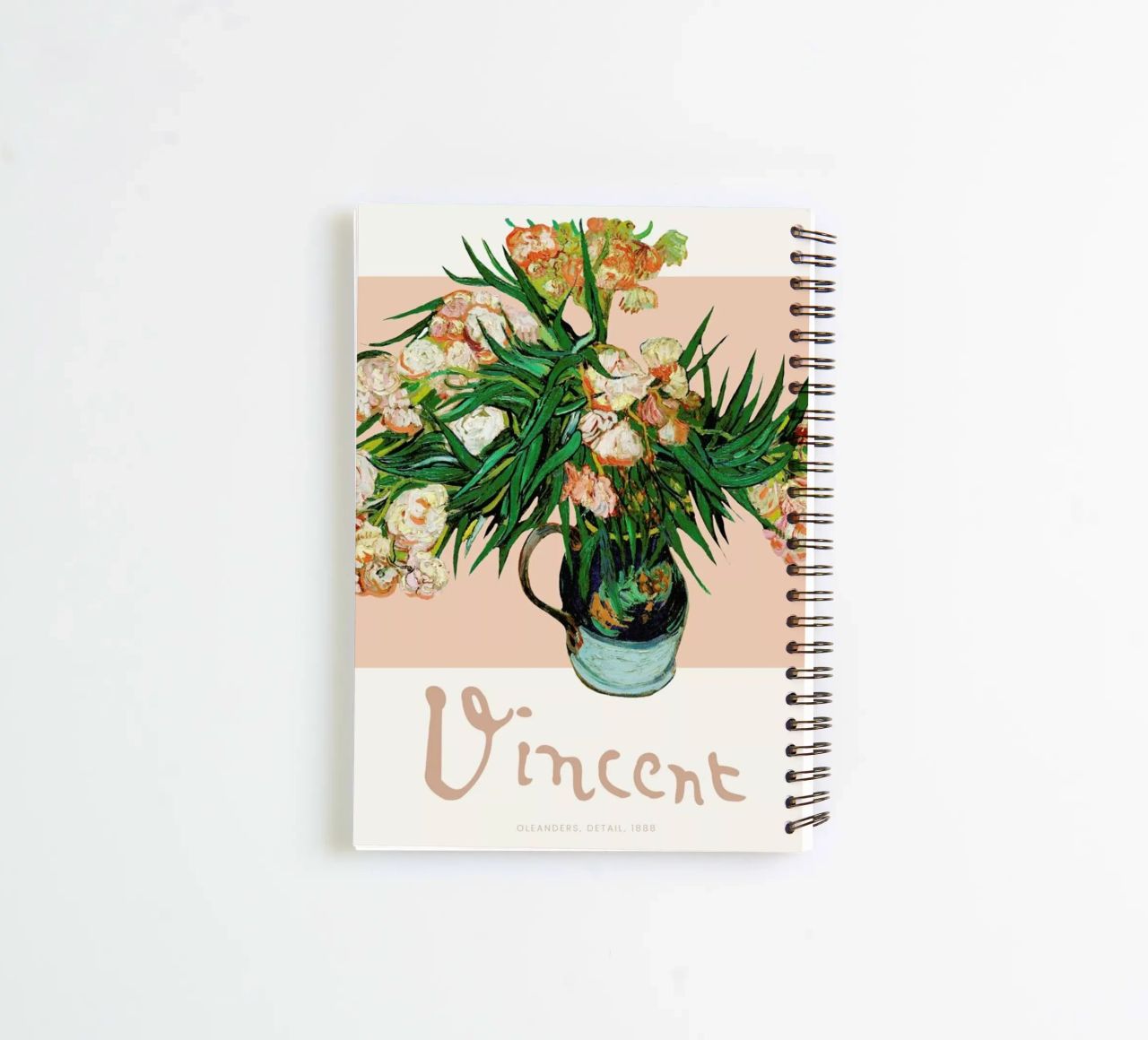 Signed, Vincent – Oleanders spiral notebook by Vintage by JUNIQE
