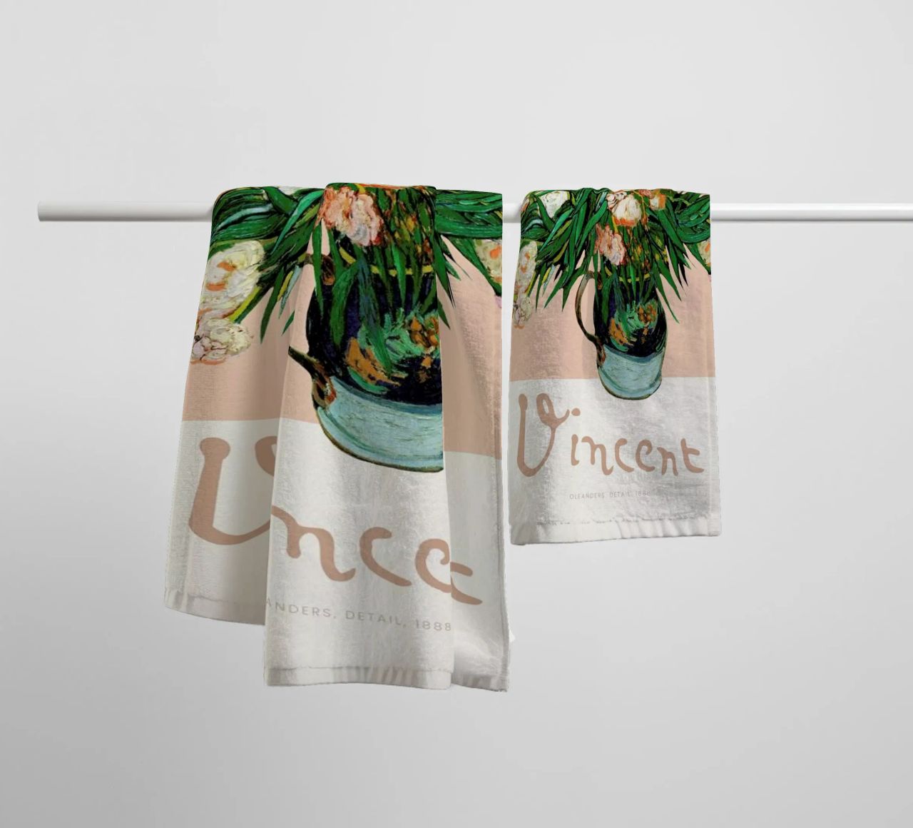 Signed, Vincent – Oleanders towel by Vintage by JUNIQE