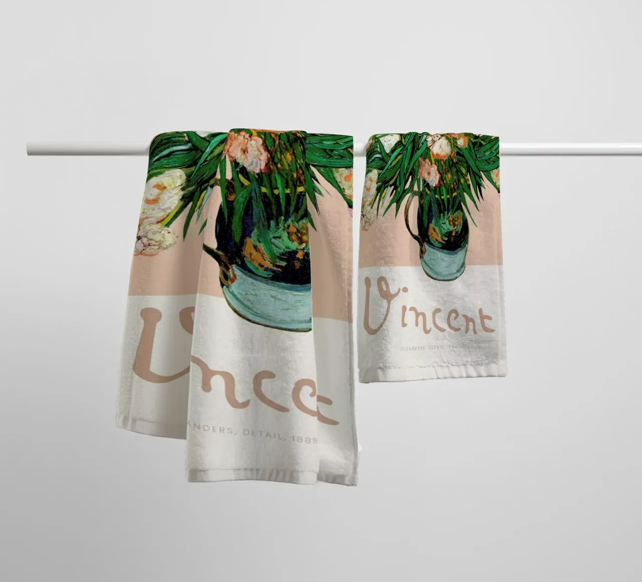 Signed, Vincent – Oleanders serviette de bain de Vintage by JUNIQE