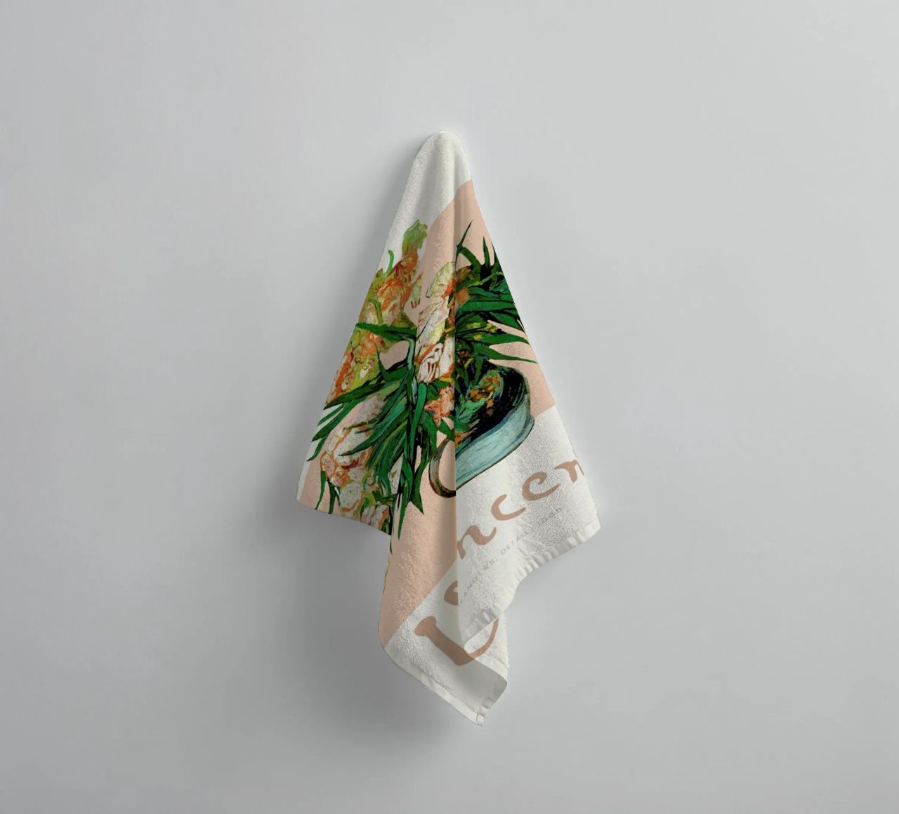 Signed, Vincent – Oleanders towel by Vintage by JUNIQE