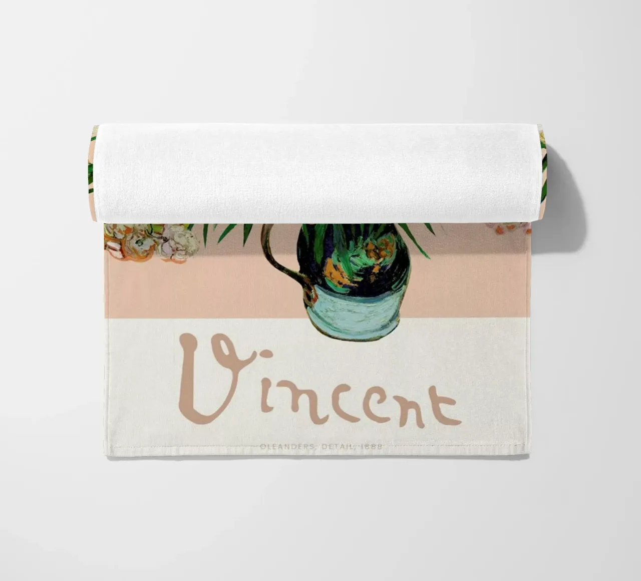 Signed, Vincent – Oleanders toalla de playa de Vintage by JUNIQE