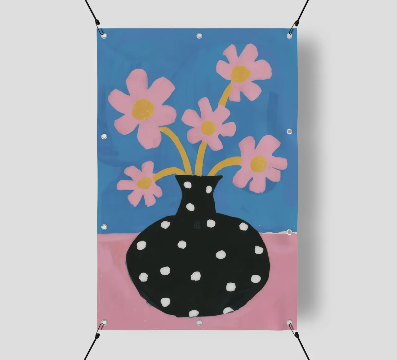 Vaso a pois Semplicità telo in pvc da Moonlite Desire