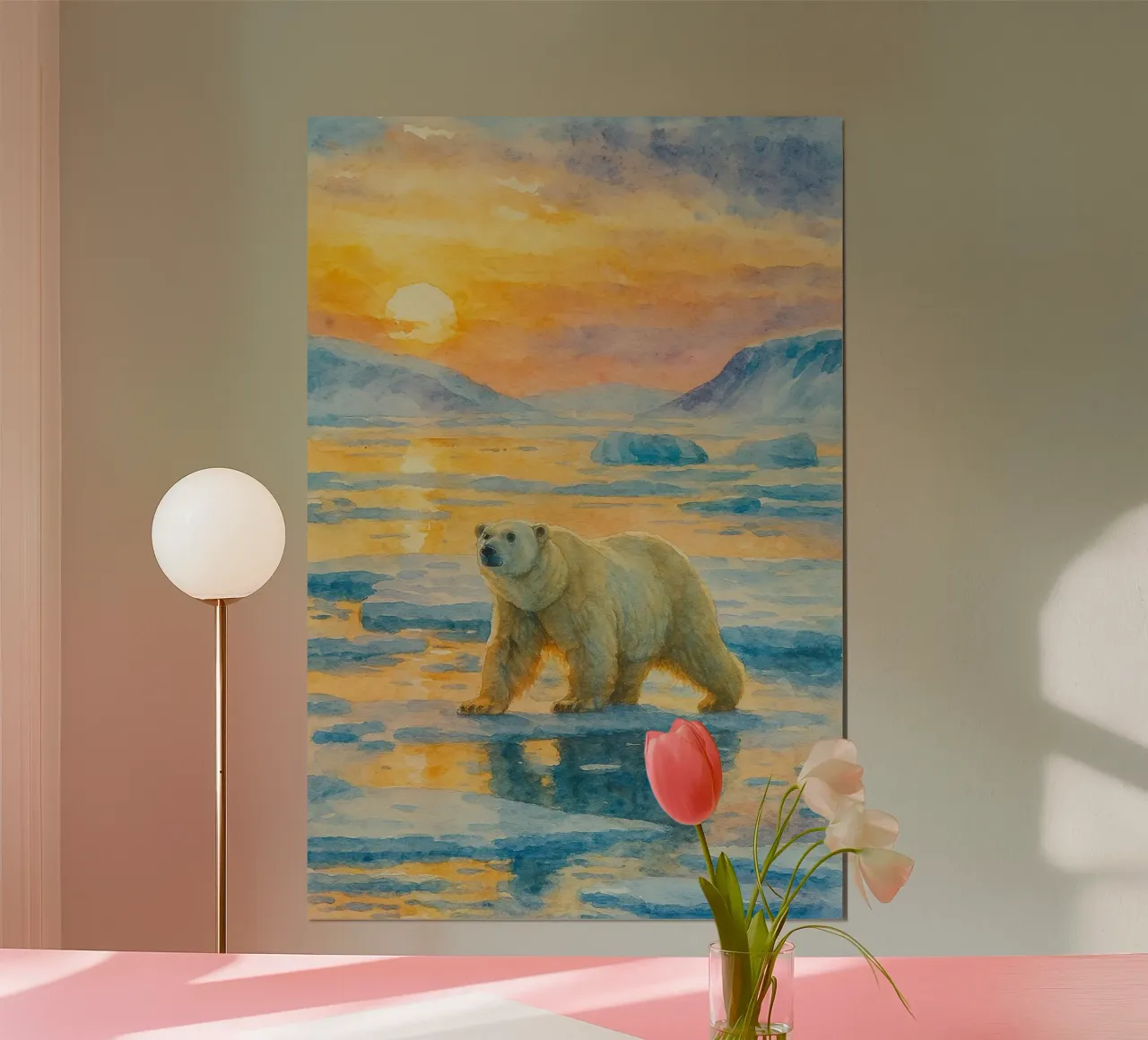 Eisbär Malerei Zeichnung Poster von lauraa