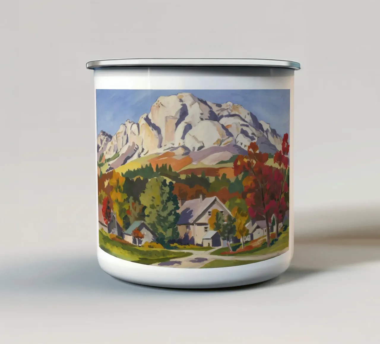 Maestà del villaggio alpino tazza in smalto da Lush Essence