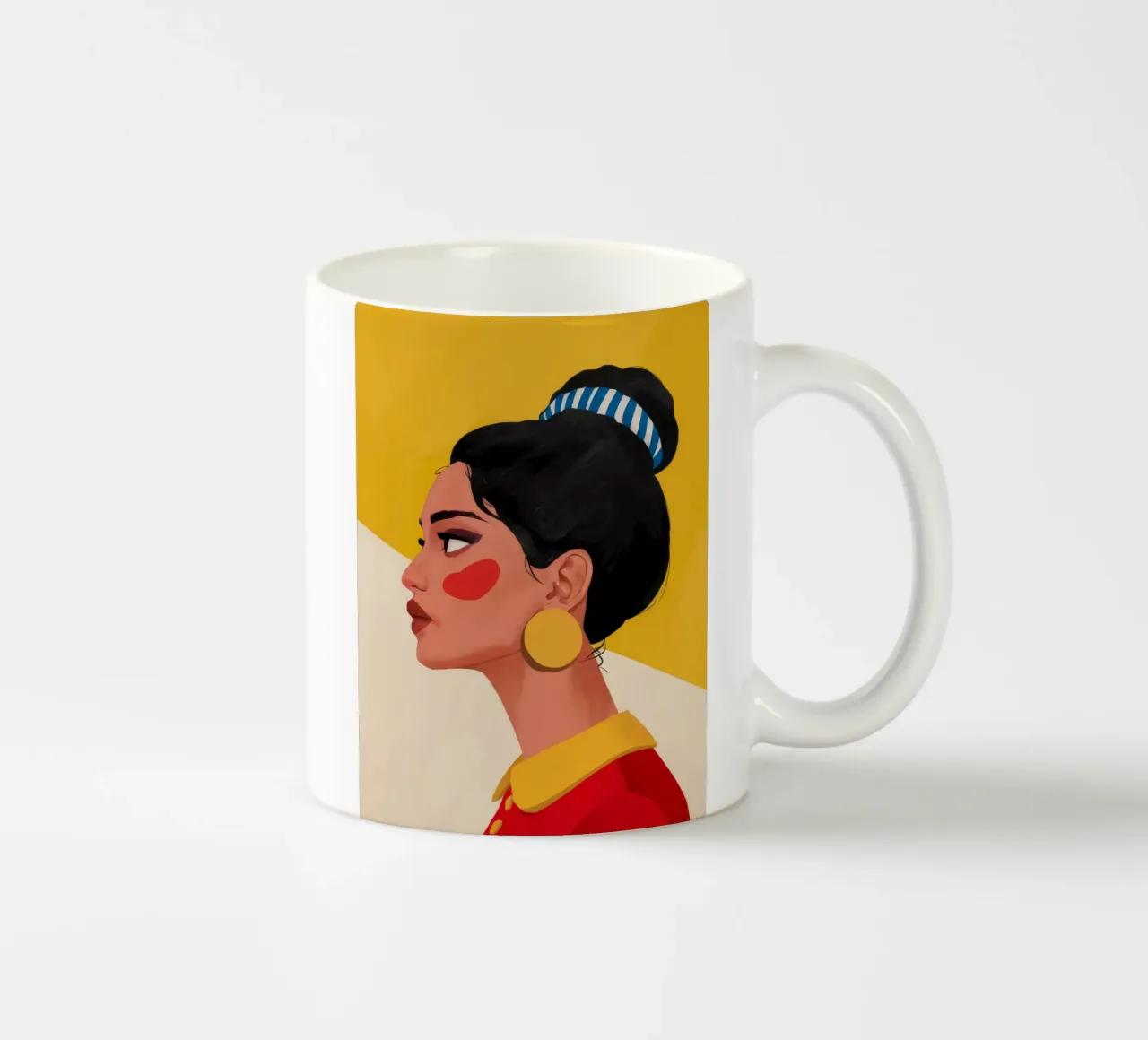 Goldener Reifen Poise Keramik Tasse von Lumie Layers
