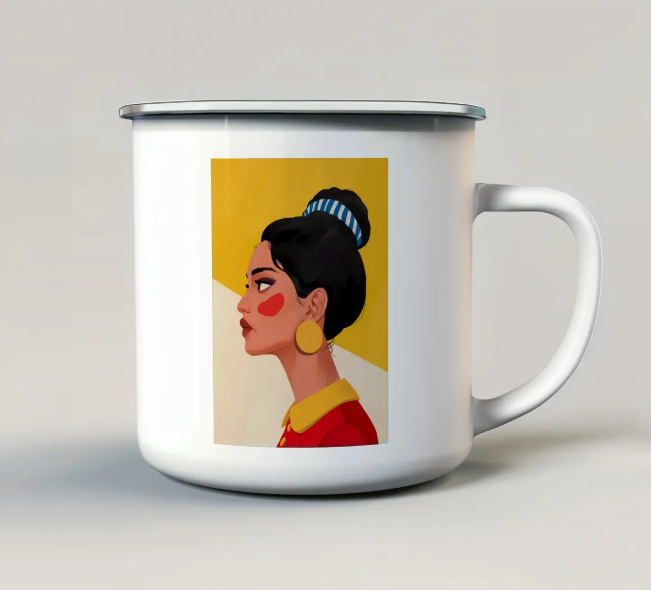 Portamento del cerchio d'oro tazza in smalto da Lumie Layers