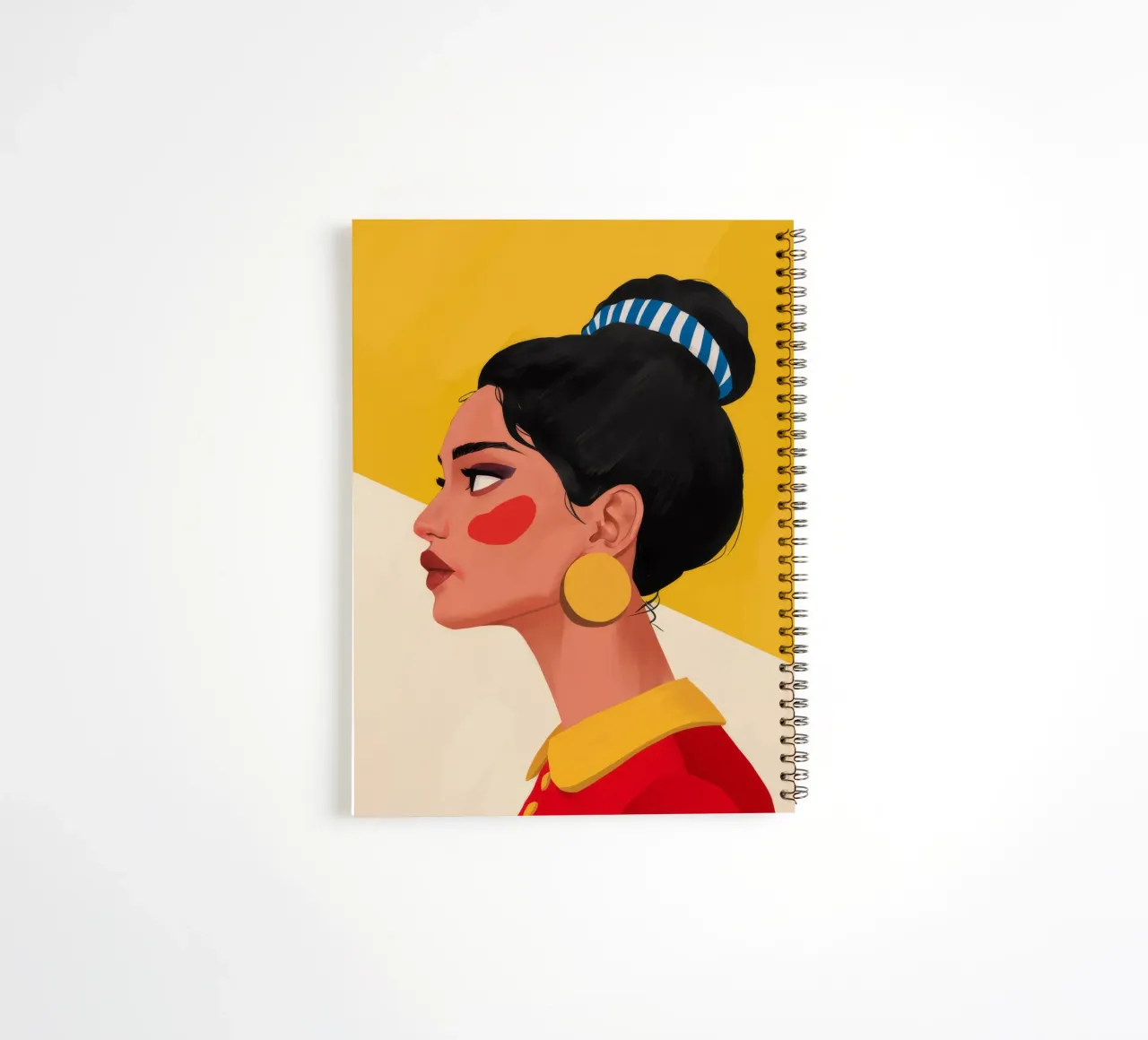 Golden Hoop Poise spiral notebook by Lumie Layers